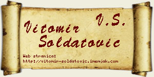 Vitomir Soldatović vizit kartica